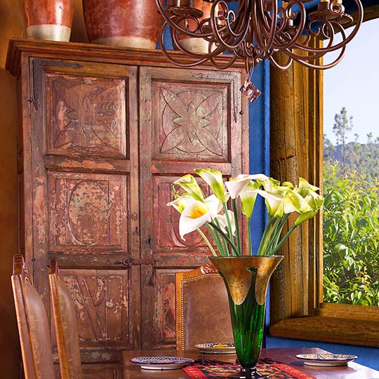 Antique Mexican Door Armoire