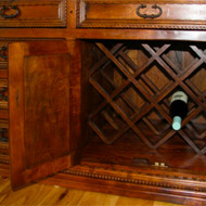 Custom Buffet with Wine Storage