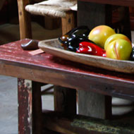 Antique Door Bench and Rancho Chair