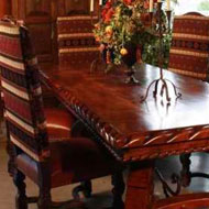 Custom Upolstered Hand Carved Dining Chairs